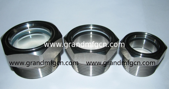 männliches BSP-Glied G3/4&quot; G1&quot; G1,1/4&quot; G2&quot; Pumpe Edelstahl Ölsichtbrille mit SS316-Reflektor &amp; roter schwimmender Kugel