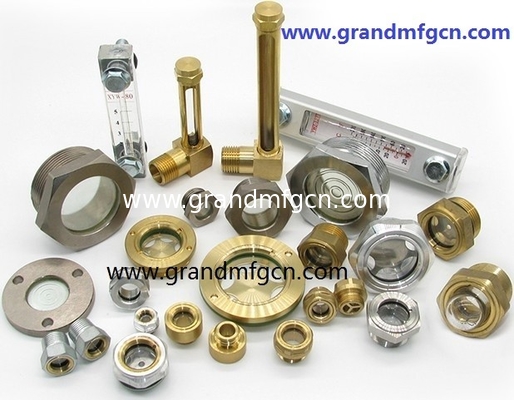 NPT-Dreh 3/8 INCH Messing Kuppel Ölstand Sichtglas Fensterindikator Hex-Schraube-in Ölstand Sichtglas
