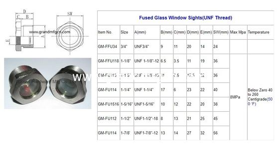 NPT 2&quot; BITZER Kühlschmelzglas aus geschmolzenem Stahl mit rotem Schwimmball geschmolzenem Glas