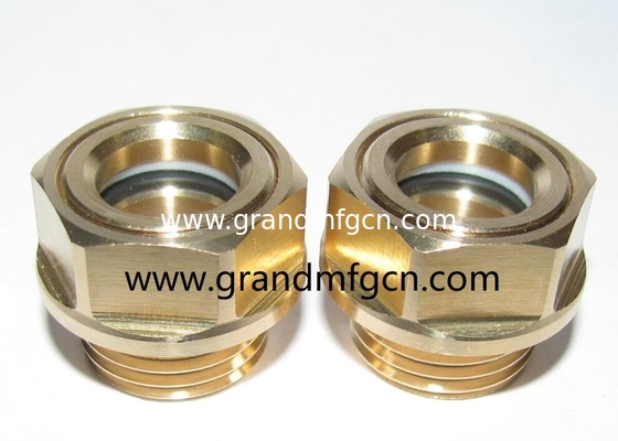 G3/4&quot; männliches BSP-Gewinde GM-HDG34 Messing Kuppel Öl Sicht Glas Flüssigkeitskuppel Sicht Hafen Sichtfenster Ölspiegelindikatoren