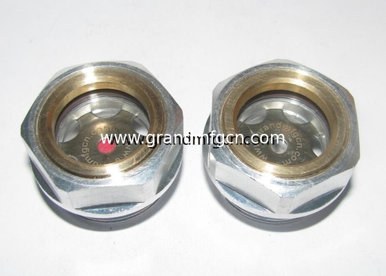G3/4&quot; männliches BSP-Gewinde GM-HDG34 Messing Kuppel Öl Sicht Glas Flüssigkeitskuppel Sicht Hafen Sichtfenster Ölspiegelindikatoren