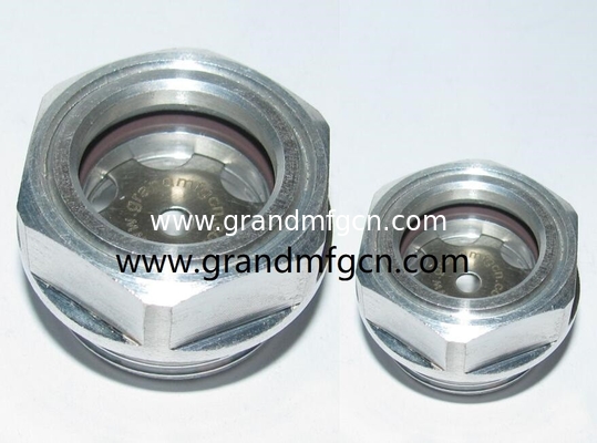 GM-HDN34 3/4 MNPT Schwerlastkuppel Ölpegelschein Glas 3D Ölpegelschein Glasmessgerät 1/2 3/8 3/4 INCH