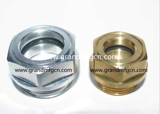 M42X1.5 M27X1.5 Aluminium-Anodisierungsfarbe geschliffene Hex-Schraube-in Ölpegel Sichtglas Kompressor Ölpegel Indikator