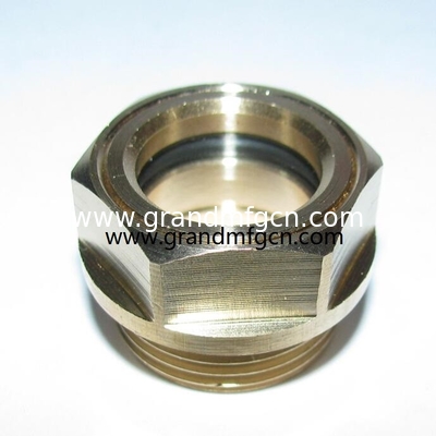 MNPT-Dreh 1/4" 1/2" 3/4" 1" 2" Planetärer Reduktor Getriebe Öl Sichtglas mit gehärtetem Glas 2Mpa Druck OEM ODM