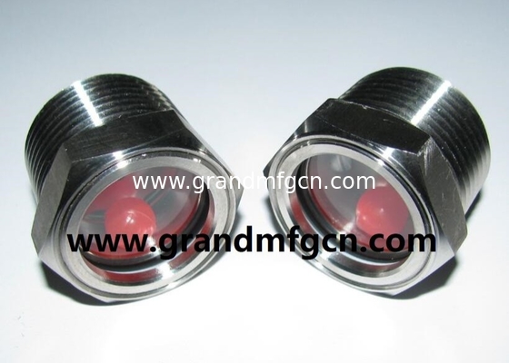 NPT &amp; BSP 3/4 Edelstahl ss304 Flüssigkeitssichtspunkt Glasstecker Flüssigkeitsbeobachtungsindikatoren für den Wasserfluss
