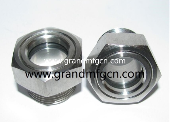 männliches BSP-Glied G3/4&quot; G1&quot; G1,1/4&quot; G2&quot; Pumpe Edelstahl Ölsichtbrille mit SS316-Reflektor &amp; roter schwimmender Kugel