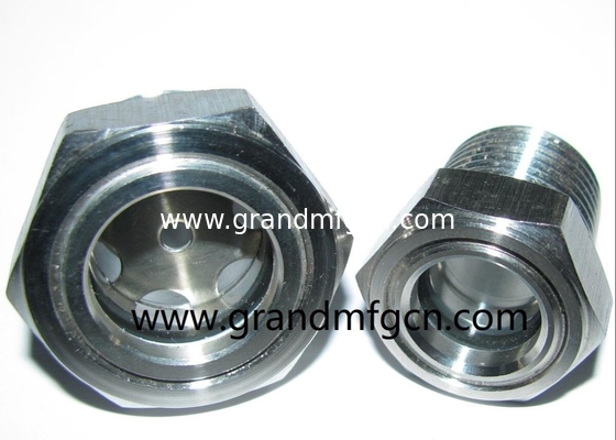 männliches BSP-Glied G3/4&quot; G1&quot; G1,1/4&quot; G2&quot; Pumpe Edelstahl Ölsichtbrille mit SS316-Reflektor &amp; roter schwimmender Kugel