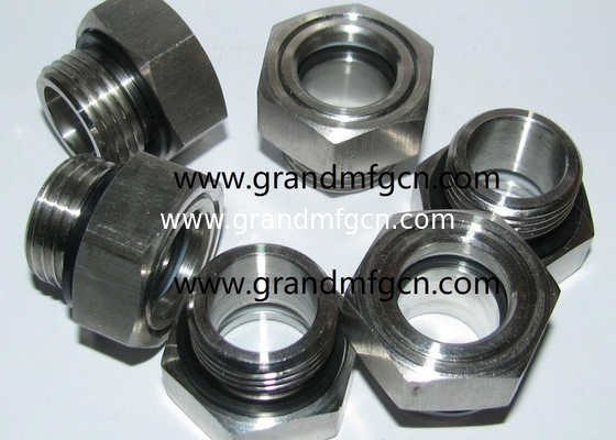 männliches BSP-Glied G3/4&quot; G1&quot; G1,1/4&quot; G2&quot; Pumpe Edelstahl Ölsichtbrille mit SS316-Reflektor &amp; roter schwimmender Kugel
