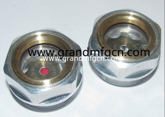 PPMA Kunststoff-Hex-Ölstandsschützer Glas BSP-Gitter G1/2 G3/4 G1" G1 1/4" G1 1/2" Luftkompressoren Ölstandsschützer