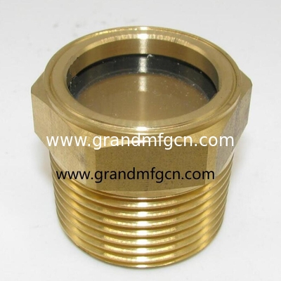 G3/4&quot; männliches BSP-Gewinde GM-HDG34 Messing Kuppel Öl Sicht Glas Flüssigkeitskuppel Sicht Hafen Sichtfenster Ölspiegelindikatoren
