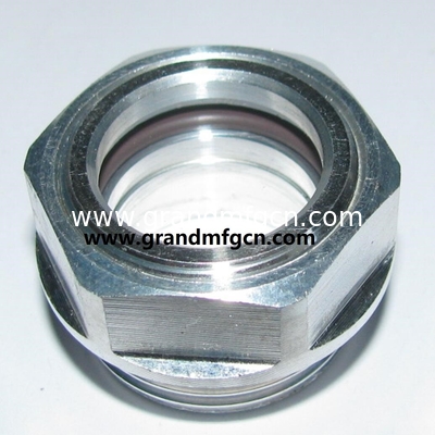 BSP G1 1/4 Zoll Getriebe Luftkompressoren Milled Hex Aluminium Ölstand Sicht Glasmessvorrichtung Stecker männlicher Faden G1/2 G3/4 G1 INCH