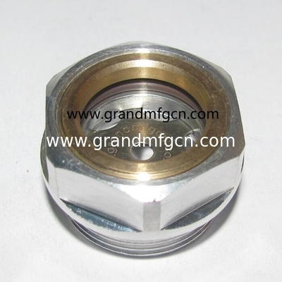 BSP G1 1/4 Zoll Getriebe Luftkompressoren Milled Hex Aluminium Ölstand Sicht Glasmessvorrichtung Stecker männlicher Faden G1/2 G3/4 G1 INCH