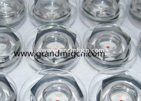 PPMA Kunststoff-Hex-Ölstandsschützer Glas BSP-Gitter G1/2 G3/4 G1" G1 1/4" G1 1/2" Luftkompressoren Ölstandsschützer