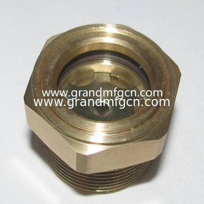M36X1.5 Metrischer Hex Messing Ölstandsanzeiger Luftkompressor Öl Sichtglas kundenspezifische Reduktoren Messing Öl Sichtglas