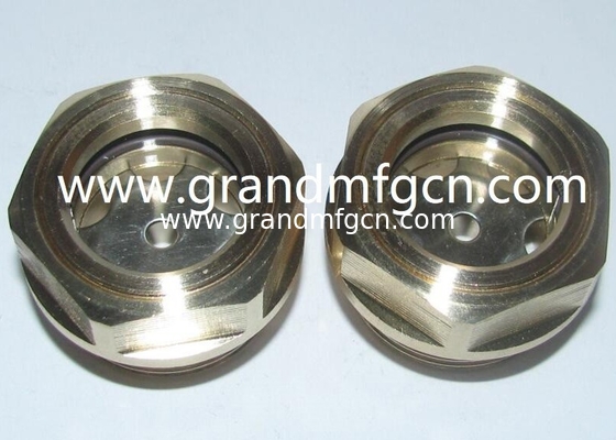 G3/4&quot; männliches BSP-Gewinde GM-HDG34 Messing Kuppel Öl Sicht Glas Flüssigkeitskuppel Sicht Hafen Sichtfenster Ölspiegelindikatoren
