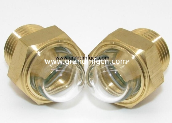 G3/4&quot; männliches BSP-Gewinde GM-HDG34 Messing Kuppel Öl Sicht Glas Flüssigkeitskuppel Sicht Hafen Sichtfenster Ölspiegelindikatoren