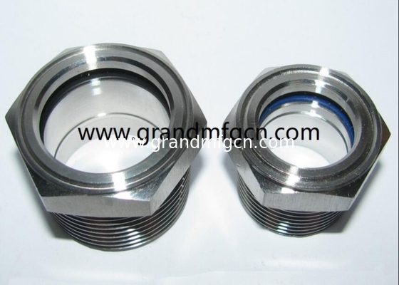 NPT &amp; BSP 3/4 Edelstahl ss304 Flüssigkeitssichtspunkt Glasstecker Flüssigkeitsbeobachtungsindikatoren für den Wasserfluss