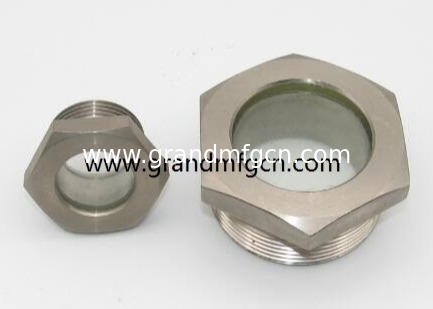 NPT 1/2&quot; BITZER Kühlluftkompressor geschmolzenes Stahlglas mit roter Kugel geschmolzenem Glas