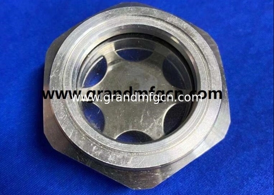 BSP Threas G1/2 G3/4 G1 Zoll Luftkompressor Hex Aluminium Ölstand Sicht Glaspumpen Ölstandsindikator 1Mpa Druck GM-BG10 GM-BG34 GM-BG12