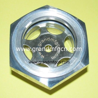 BSP Threas G1/2 G3/4 G1 Zoll Luftkompressor Hex Aluminium Ölstand Sicht Glaspumpen Ölstandsindikator 1Mpa Druck GM-BG10 GM-BG34 GM-BG12