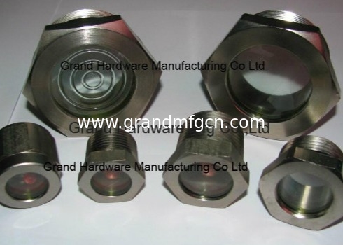 NPT 1/2&quot; BITZER Kühlluftkompressor geschmolzenes Stahlglas mit roter Kugel geschmolzenem Glas