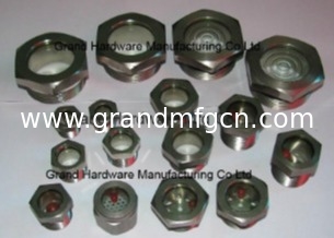 NPT 1/2&quot; BITZER Kühlluftkompressor geschmolzenes Stahlglas mit roter Kugel geschmolzenem Glas