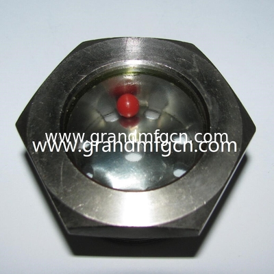 NPT 1/2&quot; BITZER Kühlluftkompressor geschmolzenes Stahlglas mit roter Kugel geschmolzenem Glas