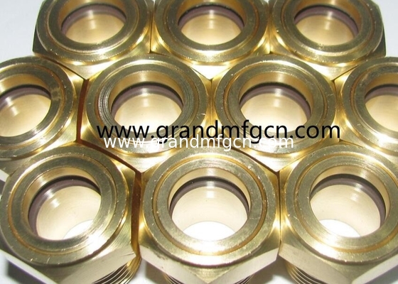 NPT3/8 INCH Schwerindustrie-Gang-Reduktor Messing ÖLLEVEL SIGHT GLASS ÖLLEVEL GAME INDIKATOR BULL EYE ÖLLEVEL