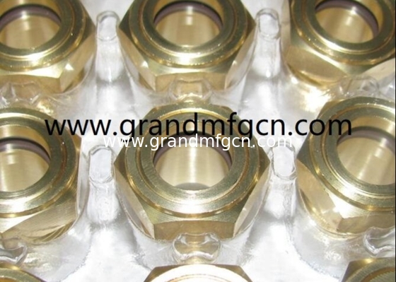 NPT-Faden 1/2&quot; 3/8&quot; 3/4&quot; 1&quot; Bläser Messing Öl Sichtglas Fitting Öl Gas Brennstoff Tank Standort Stecker Pumpe Öl Sichtglas rass Öl Sichtglas für Pumpe und Getriebe Anwendungen