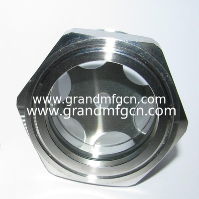 Feuerpumpen Rohrbefestigung WATERFLOW ss304 SIGHT GLASS NPT-Gitter Flüssigkeitssicht Glas Flüssigkeitssicht mit schwimmender Kugel