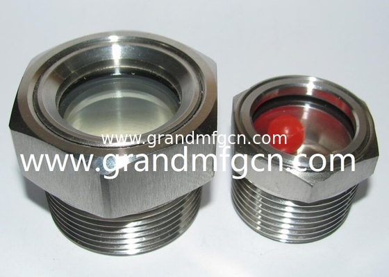Feuerpumpen Rohrbefestigung WATERFLOW ss304 SIGHT GLASS NPT-Gitter Flüssigkeitssicht Glas Flüssigkeitssicht mit schwimmender Kugel
