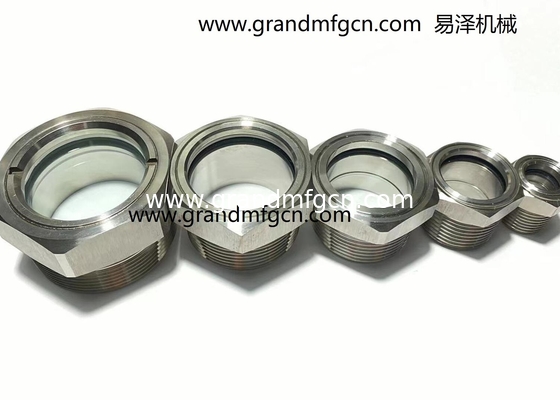 Feuerpumpen Rohrbefestigung WATERFLOW ss304 SIGHT GLASS NPT-Gitter Flüssigkeitssicht Glas Flüssigkeitssicht mit schwimmender Kugel