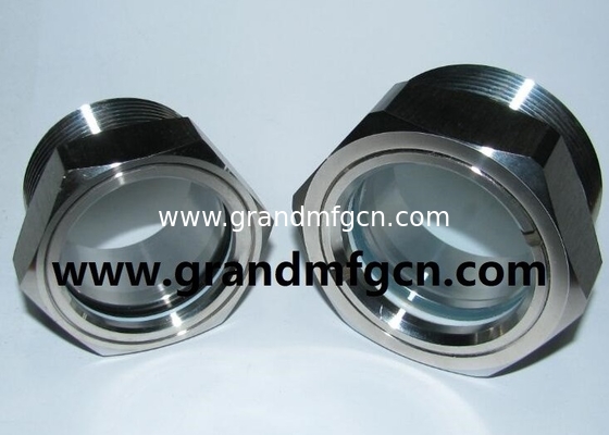 BSP THREAD G1/2 G3/4 G1 INCH REDUCEREN Edelstahl Ölpegel Sichtglas mit SS304 Reflektor SS316 Ölpegel