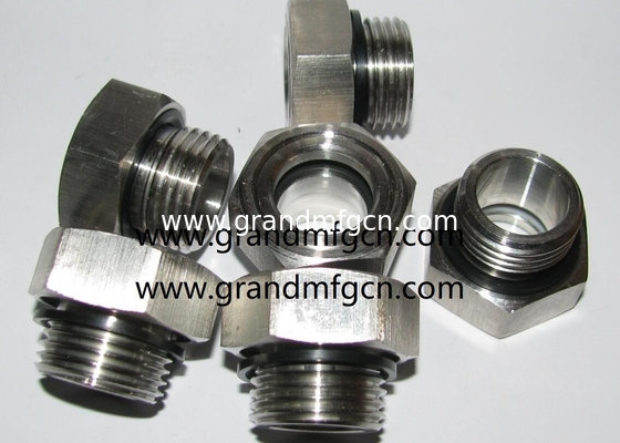 Feuerpumpen Rohrbefestigung WATERFLOW ss304 SIGHT GLASS NPT-Gitter Flüssigkeitssicht Glas Flüssigkeitssicht mit schwimmender Kugel