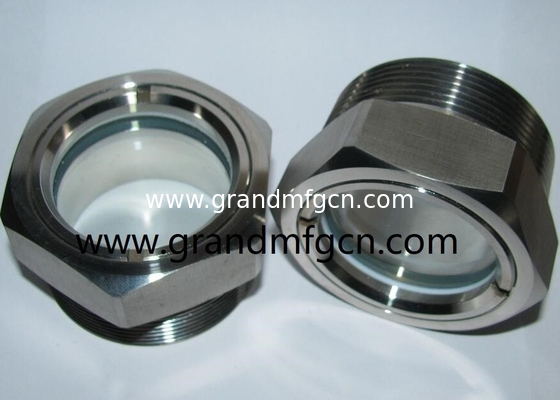 Feuerpumpen Rohrbefestigung WATERFLOW ss304 SIGHT GLASS NPT-Gitter Flüssigkeitssicht Glas Flüssigkeitssicht mit schwimmender Kugel