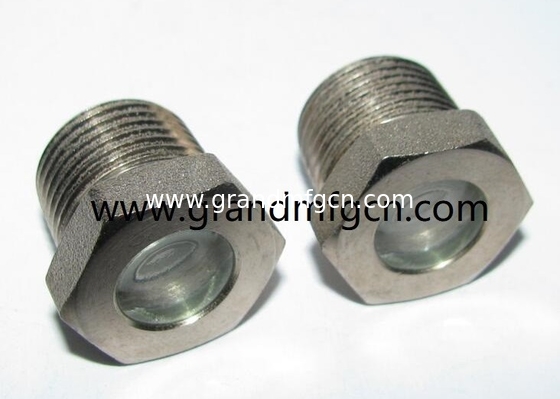 NPT 3/8&quot; BITZER Kühlschmelzglas aus Stahl mit rotem Kugelschmelzglas