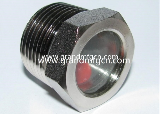 NPT 3/8&quot; BITZER Kühlschmelzglas aus Stahl mit rotem Kugelschmelzglas