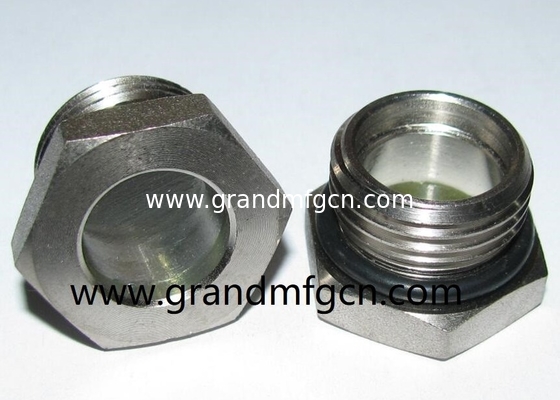 NPT 3/8&quot; BITZER Kühlschmelzglas aus Stahl mit rotem Kugelschmelzglas