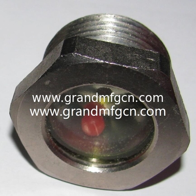 NPT 3/8&quot; BITZER Kühlschmelzglas aus Stahl mit rotem Kugelschmelzglas